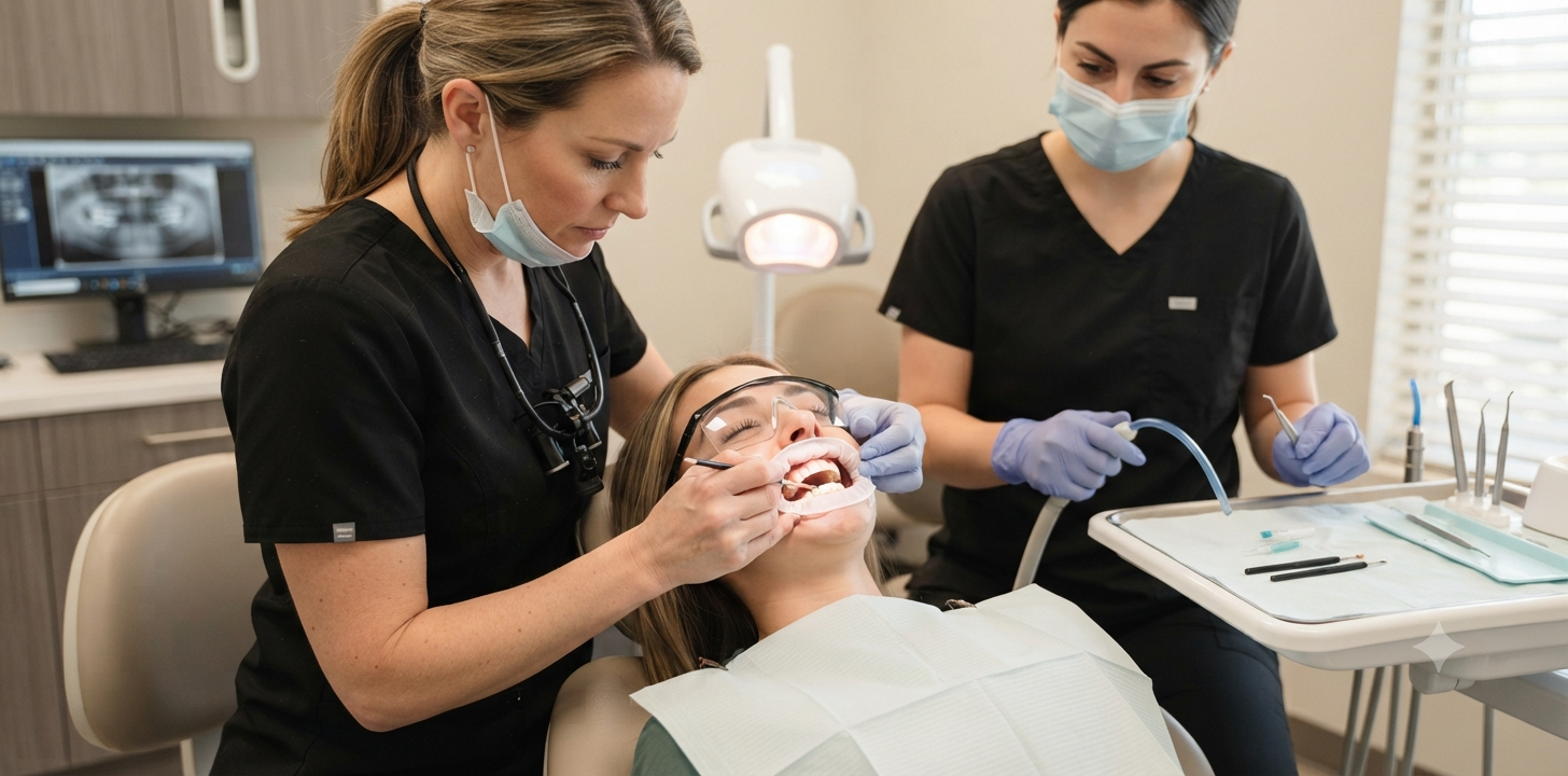 How Dentists Manage Sensitivity During Professional Whitening